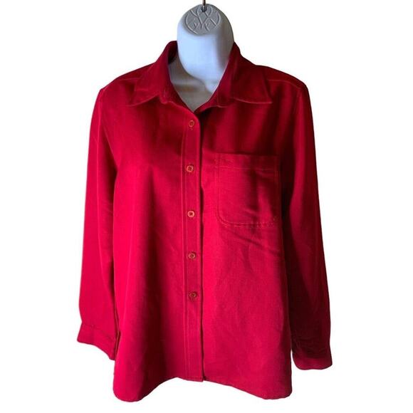 Villager Sport Petite A Liz Claiborne Company Blouse Women's Size Medium Shirt - Picture 1 of 6